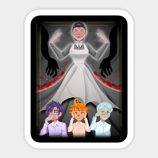 the promised neverland Sticker by #Mahkotaemas